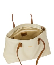 BRIC&rsquo;S CREMONA Sac cabas en cuir, sac bandouli&egrave;re CR&Egrave;ME - Sacs pour Femme - 5