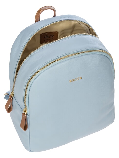 CREMONA Sac &agrave; dos en cuir, deux compartiments ciel - Sacs pour Femme