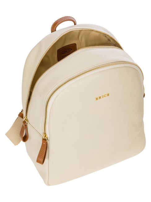 CREMONA Sac &agrave; dos en cuir, deux compartiments CR&Egrave;ME - Sacs pour Femme