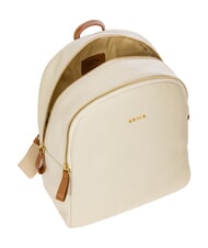 BRIC&rsquo;S CREMONA Sac &agrave; dos en cuir, deux compartiments CR&Egrave;ME - Sacs pour Femme - 5