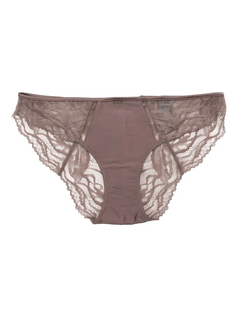 CK Culotte en dentelle florale truffe aux prunes - Slip femme