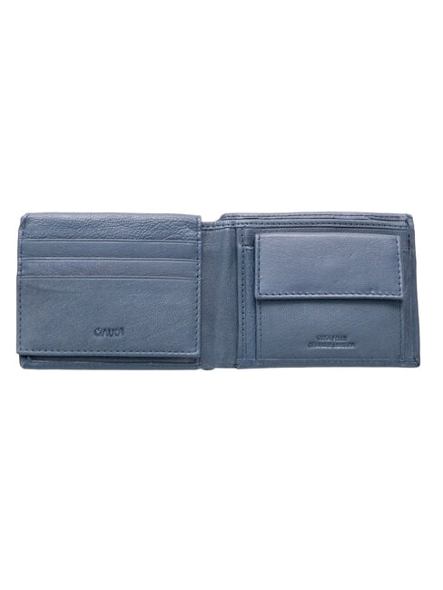 ERIK Portefeuille en cuir pour homme bleu encre - Portefeuilles Homme