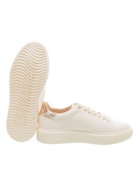 VENUS Baskets cr&egrave;me/python - Chaussures Femme