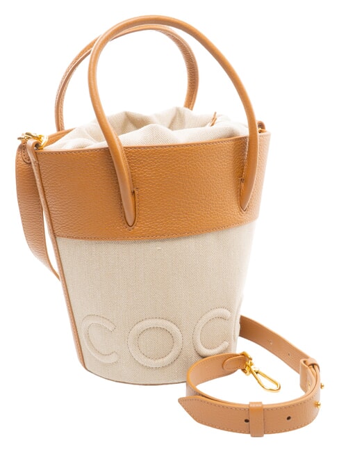 MYRTHA CANVAS Sac seau, avec bandouli&egrave;re r&eacute;cif / p&ecirc;che - Sacs pour Femme