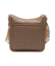 POLLINI HERITAGE Sac bandouli&egrave;re ajustable marron / cr&egrave;me - Sacs pour Femme - 4