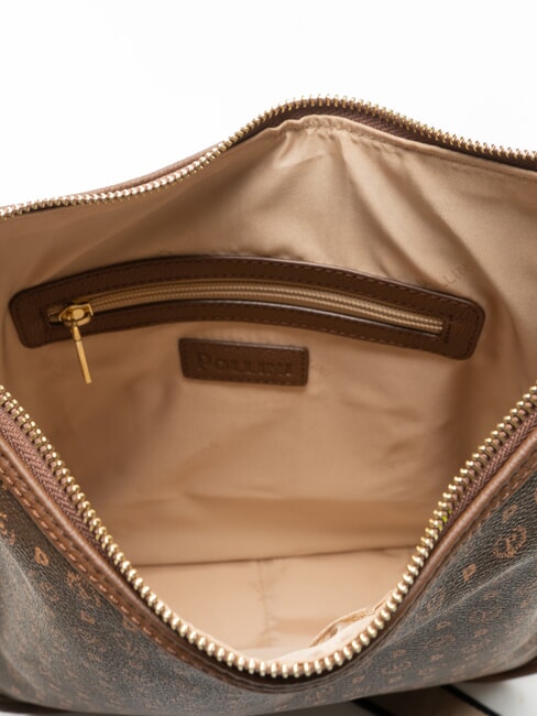HERITAGE Sac bandouli&egrave;re ajustable marron / cr&egrave;me - Sacs pour Femme