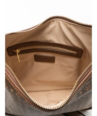 POLLINI HERITAGE Sac bandouli&egrave;re ajustable marron / cr&egrave;me - Sacs pour Femme - 5