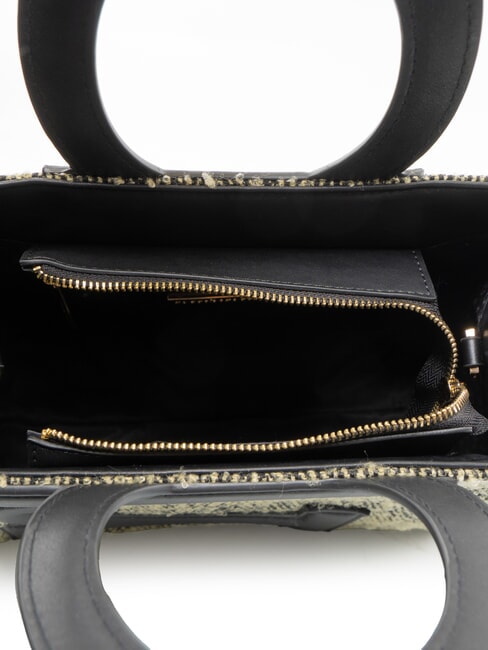 ICONIC WOOL Sac cabas avec bandouli&egrave;re noir/jaune - Sacs pour Femme