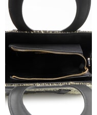 ROCCOBAROCCO ICONIC WOOL Sac cabas avec bandouli&egrave;re noir/jaune - Sacs pour Femme - 5