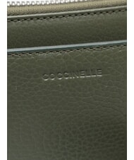 COCCINELLE STG SOFT &Eacute;tui &agrave; beaut&eacute; en cuir martel&eacute; algues - Trousses - 4