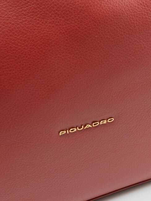 W99  Cabas port&eacute; &eacute;paule, avec bandouli&egrave;re ROUGE - Sacs pour Femme