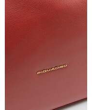 PIQUADRO W99  Cabas port&eacute; &eacute;paule, avec bandouli&egrave;re ROUGE - Sacs pour Femme - 3
