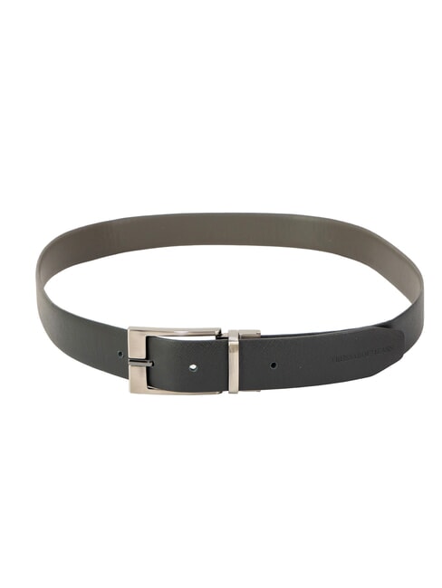 CLASSIC Ceinture en cuir Saffiano, raccourcissable Gris fonc&eacute; / noir - Ceintures