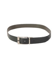 TRUSSARDI CLASSIC Ceinture en cuir Saffiano, raccourcissable Gris fonc&eacute; / noir - Ceintures - 2