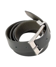 TRUSSARDI CLASSIC Ceinture en cuir Saffiano, raccourcissable Gris fonc&eacute; / noir - Ceintures - 3