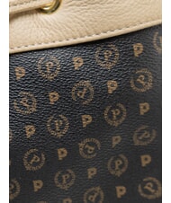 POLLINI HERITAGE sac seau &agrave; bandouli&egrave;re Noir / Ivoire - Sacs pour Femme - 3