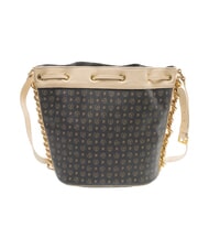 POLLINI HERITAGE sac seau &agrave; bandouli&egrave;re Noir / Ivoire - Sacs pour Femme - 4