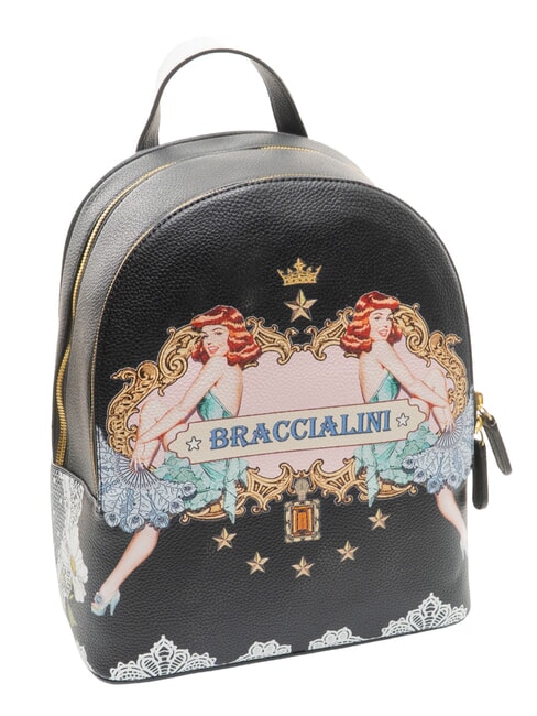 BRITNEY Sac &agrave; dos &agrave; double poche noir - Sacs pour Femme