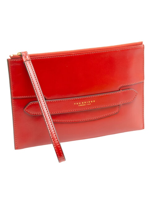 LUCREZIA Pochette en cuir flamenco abb. or - Sacs pour Femme