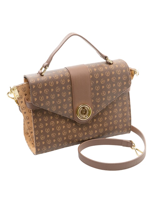 HERITAGE Sac &agrave; main avec bandouli&egrave;re marron / cr&egrave;me - Sacs pour Femme