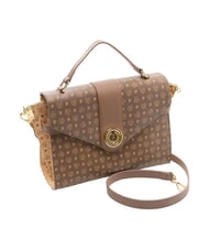 POLLINI HERITAGE Sac &agrave; main avec bandouli&egrave;re marron / cr&egrave;me - Sacs pour Femme - 2