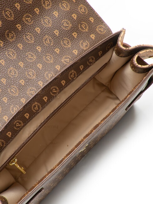 HERITAGE Sac &agrave; main avec bandouli&egrave;re marron / cr&egrave;me - Sacs pour Femme