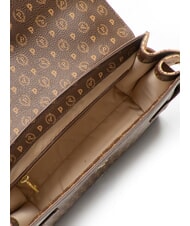 POLLINI HERITAGE Sac &agrave; main avec bandouli&egrave;re marron / cr&egrave;me - Sacs pour Femme - 5