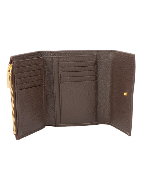 KELSEY portefeuille en cuir fondant marron - Portefeuilles Femme