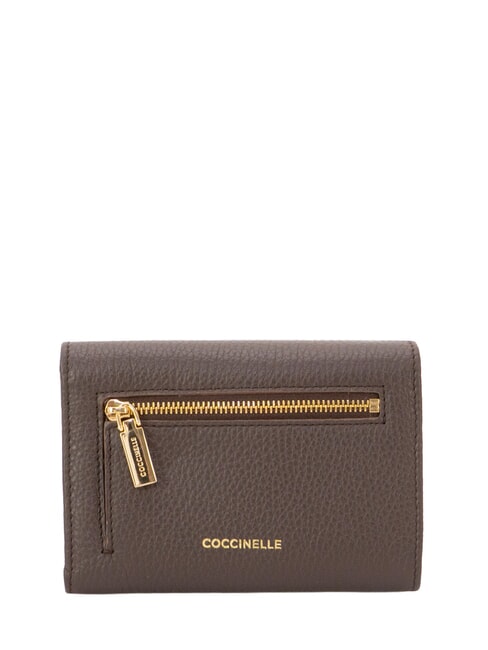 KELSEY portefeuille en cuir fondant marron - Portefeuilles Femme