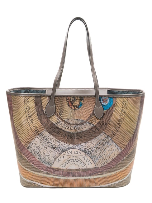 PLANETARIUM Grand sac de courses aquarelle sauvage/ taupe fonc&eacute; - Sacs pour Femme