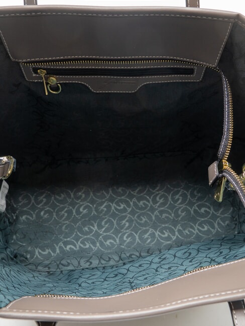 PLANETARIUM Grand sac de courses aquarelle sauvage/ taupe fonc&eacute; - Sacs pour Femme