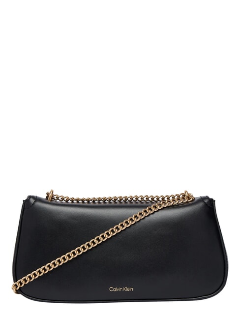 CK CONVERTIBLE sac bandouli&egrave;re sur noir - Sacs pour Femme