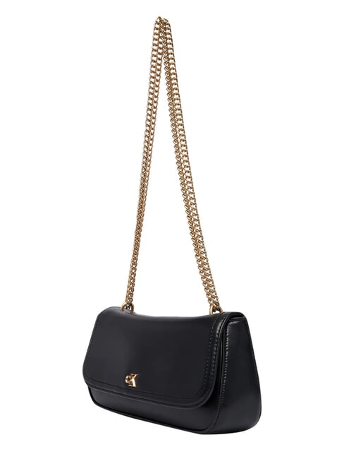 CK CONVERTIBLE sac bandouli&egrave;re sur noir - Sacs pour Femme