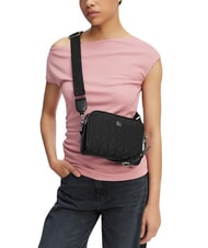 CALVIN KLEIN QUILTED NYLON Mini sac bandouli&egrave;re, avec bandouli&egrave;re sur noir - Sacs pour Femme - 2