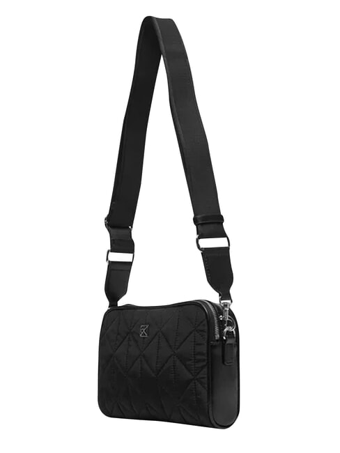 QUILTED NYLON Mini sac bandouli&egrave;re, avec bandouli&egrave;re sur noir - Sacs pour Femme