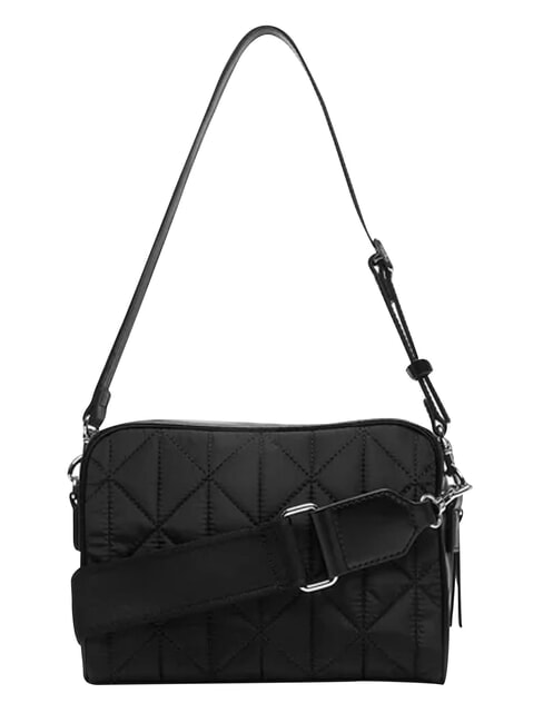 QUILTED NYLON Mini sac bandouli&egrave;re, avec bandouli&egrave;re sur noir - Sacs pour Femme