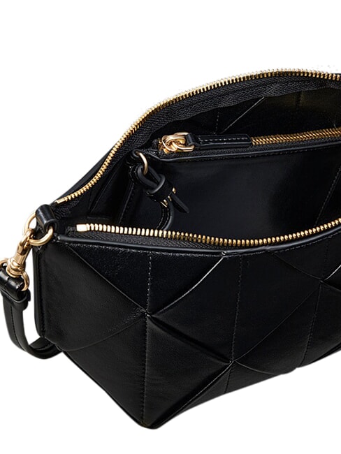 WOVEN sac bandouli&egrave;re sur noir - Sacs pour Femme