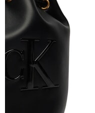 CALVIN KLEIN BOLD CK Sac seau, avec bandouli&egrave;re sur noir - Sacs pour Femme - 5