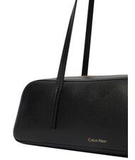 CALVIN KLEIN FOIL LOGO Sac bandouli&egrave;re, sac de voyage noix de coco noire/grill&eacute;e - Sacs pour Femme - 5