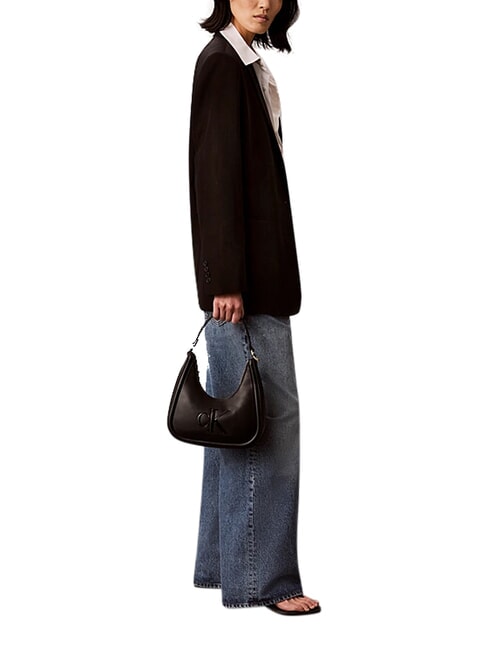BOLD CK Sac bandouli&egrave;re, avec bandouli&egrave;re sur noir - Sacs pour Femme
