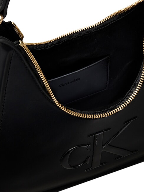 BOLD CK Sac bandouli&egrave;re, avec bandouli&egrave;re sur noir - Sacs pour Femme