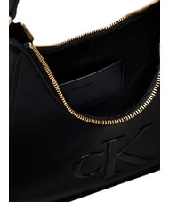 CALVIN KLEIN BOLD CK Sac bandouli&egrave;re, avec bandouli&egrave;re sur noir - Sacs pour Femme - 4