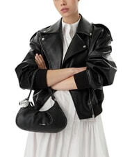 CALVIN KLEIN ENGRAVED HW sac bandouli&egrave;re sur noir - Sacs pour Femme - 2