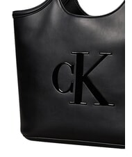 CALVIN KLEIN BOLD CK Sac cabas, sac bandouli&egrave;re sur noir - Sacs pour Femme - 5