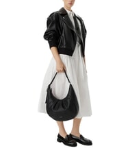 CALVIN KLEIN ENGRAVED HW sac bandouli&egrave;re sur noir - Sacs pour Femme - 2