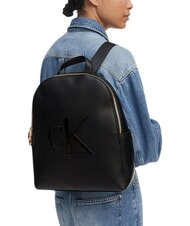 CALVIN KLEIN BOLD CK Sac &agrave; dos pour ordinateur portable, une seule poche sur noir - Sacs pour Femme - 2