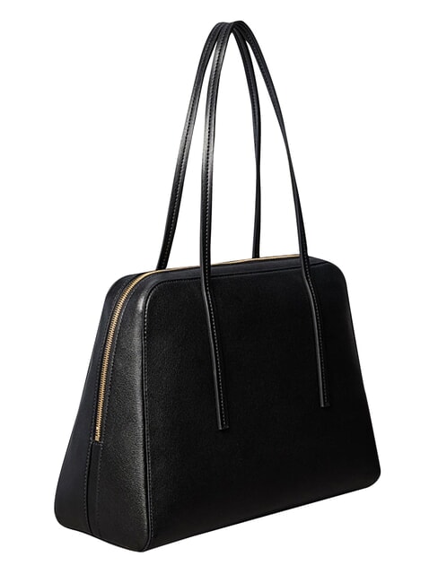 FOIL LOGO Sac bandouli&egrave;re XL noix de coco noire/grill&eacute;e - Sacs pour Femme