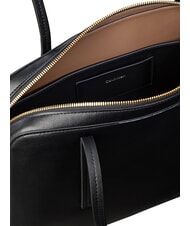 CALVIN KLEIN FOIL LOGO Sac bandouli&egrave;re XL noix de coco noire/grill&eacute;e - Sacs pour Femme - 4
