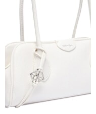 CALVIN KLEIN EMBLEM TRIO sac bandouli&egrave;re alysse blanche - Sacs pour Femme - 5