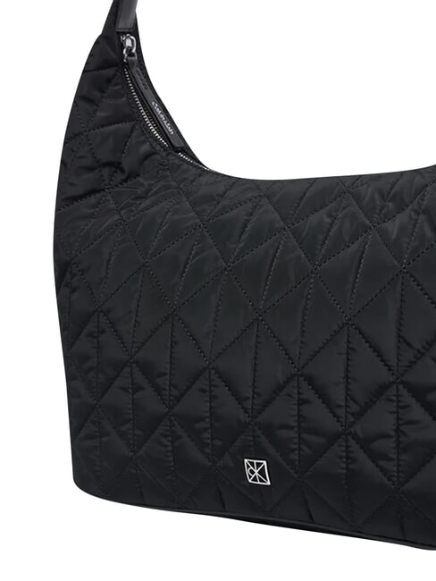 QUILTED NYLON sac bandouli&egrave;re sur noir - Sacs pour Femme